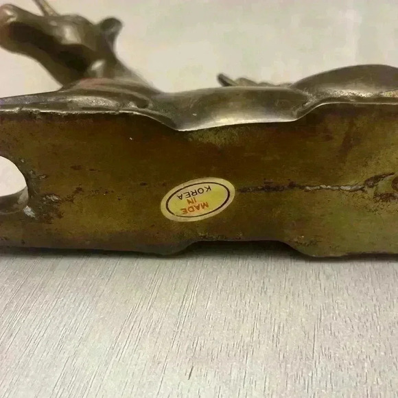 Vintage Solid Brass Unicorn Figurine - Picture 3 of 5